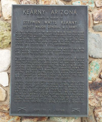Kearny-Historic Marker