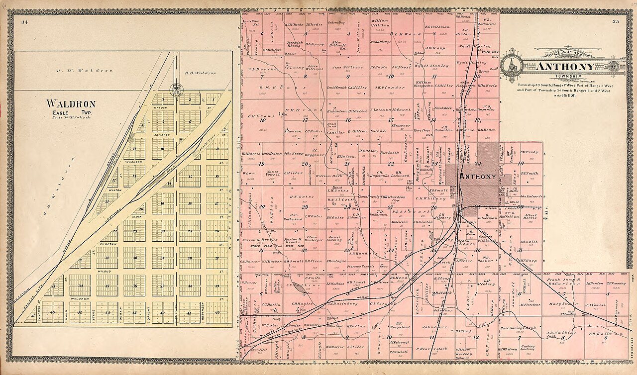 Standard atlas of Harper County, Kansas - including a plat book of the villages, cities and townships of the county, ma…