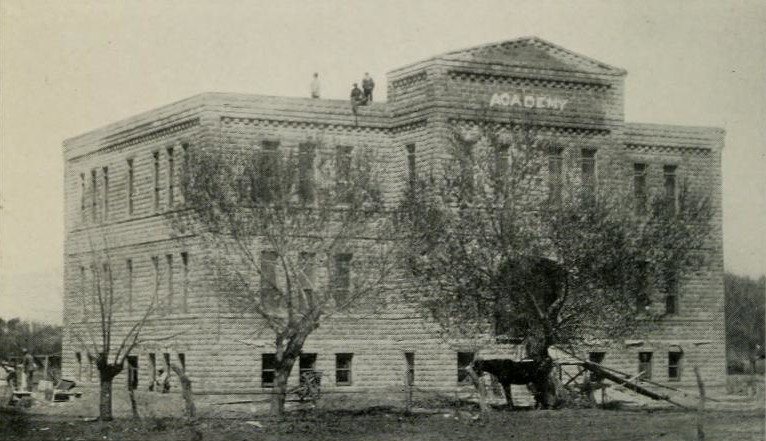 Gila Normal College at Thatcher (Mormon settlement in Arizona, 1921)