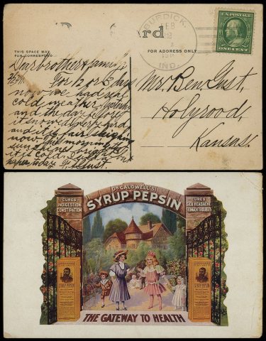 Dr. Caldwell's Syrup Pepsin, circa 1911 - Burdick, Indiana