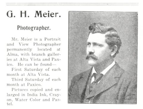 1907 G H Meier photographer advert
