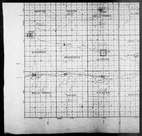 1940 Census Enumeration District Maps - Kansas - Rush County - ED 83-1 - ED 83-23
