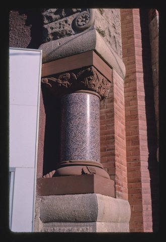 Bank, column detail, angle 3, Kansas & Main