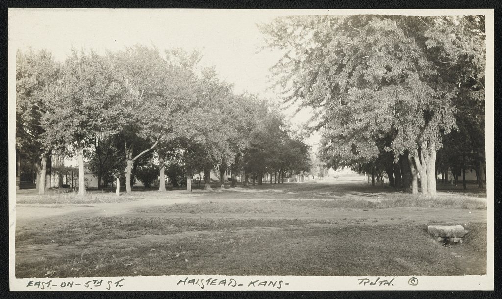 East - on - 5th St. Halstead - Kans