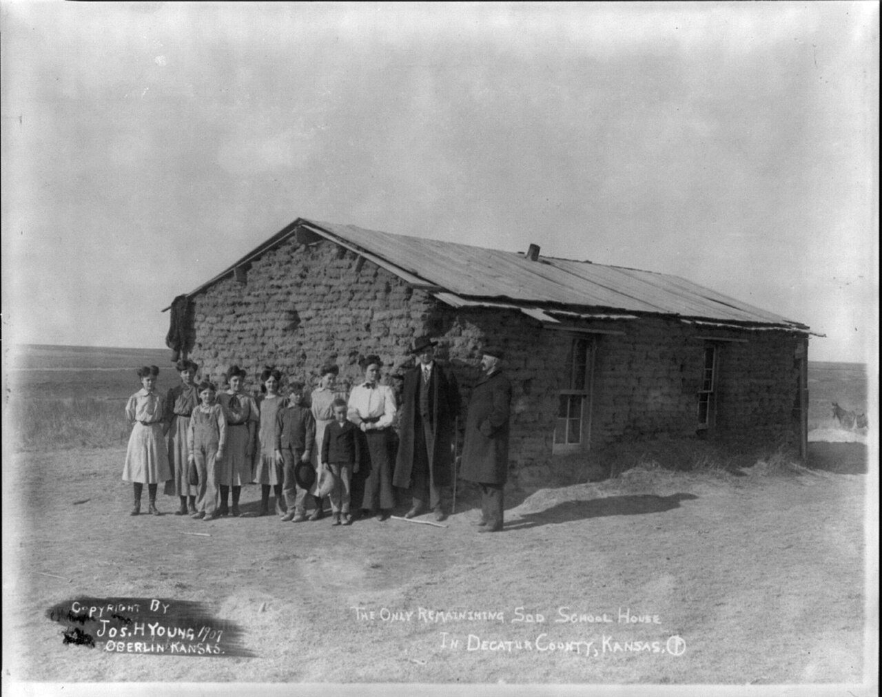 The Only Remianing Sod School House, in Decatur County, Kansas