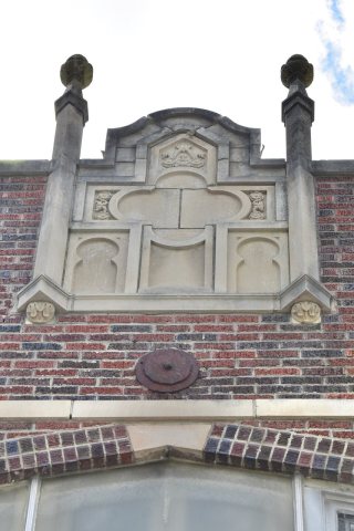 First Methodist Church of Eudora Douglas Co KS decorative stone panel