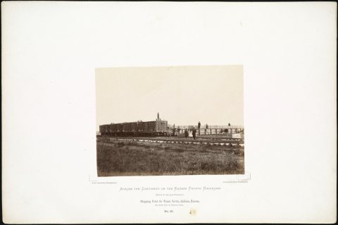 Shipping Point for Texan Cattle, Abilene, Kansas, 162 miles west of Missouri River