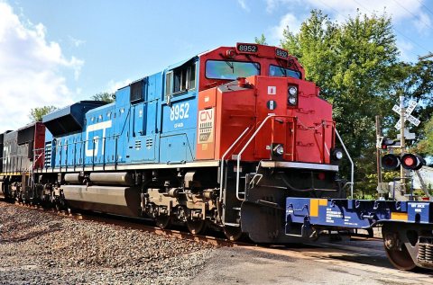 CN 8952 the Grand Trunk Western Heritage Unit in Edgerton, Kansas 10-13-21