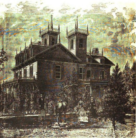 Residence of Augustus & Ella Wilson in Parsons, Kansas (Parsons' Memorial and Historical Library Magazine, 1885)