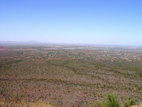 A View of Apache Junction from the Superstition Mountain Cave