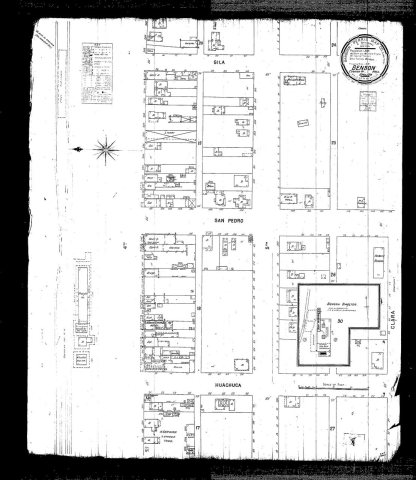 Benzon Arizona Map 1901