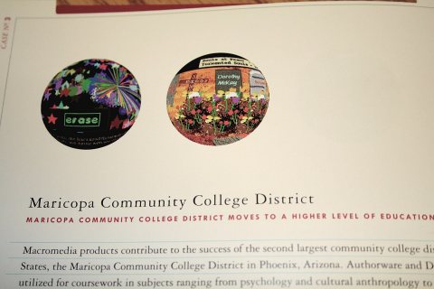Some of my projects got a page feature on in a 1996 Macromedia brochure on Case Studies of Macromedia in Education. It …