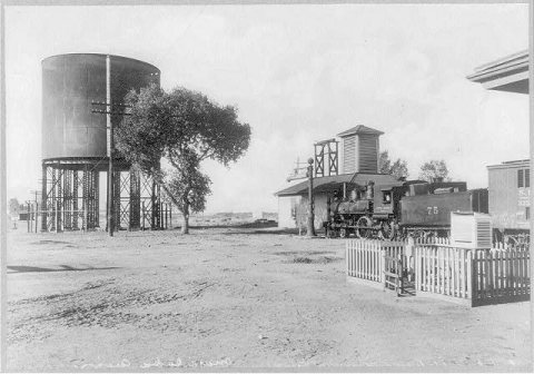 Arizona. Maricopa pumping station and water tower