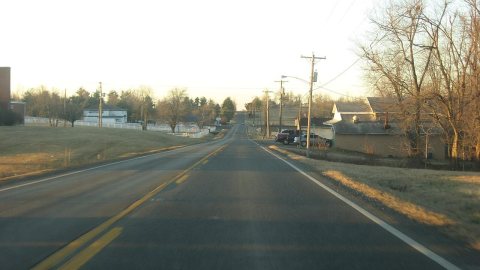 Adams north of Hiland in
