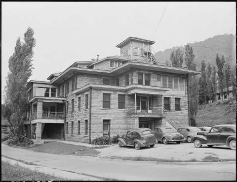 Company owned hospital. U.S. Coal & Coke Company, U.S. # 30 & 31 Mines, Lynch, Harlan County, Kentucky