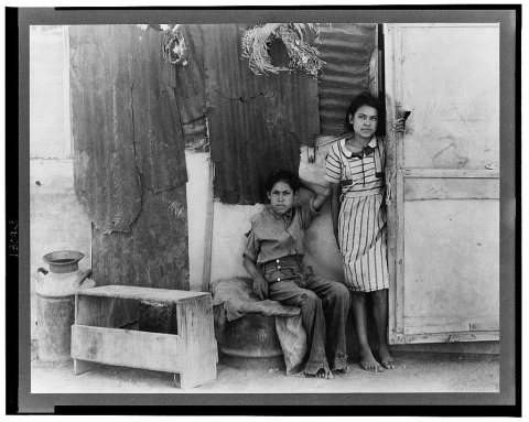 Children of Mexican cotton laborers. Casa Grande, Arizona