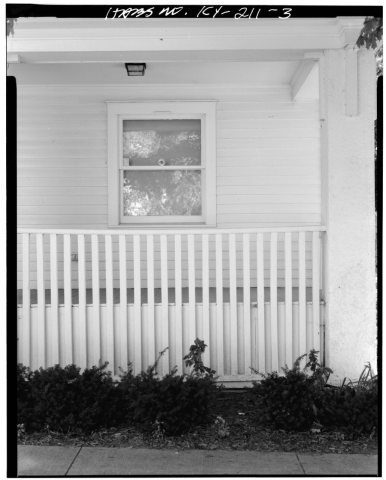 WEST VIEW OF FACADE WINDOW AND PORCH - Whitney M. Young, Jr. Birthplace, U.S. Route 60