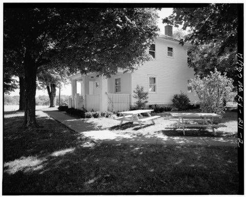 SOUTHEAST VIEW OF 2-3 REAR ELEVATION - Whitney M. Young, Jr. Birthplace, U.S. Route 60