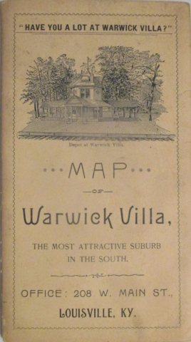 Pocket foldout map of Warwick Villa.in