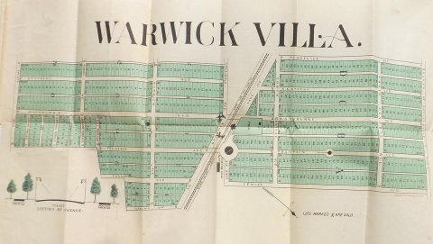 Plot map of individual lots in Warwick Villa