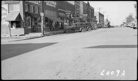 Riley and Wolfe Grocery, Morgan's Shoe Store and other businesses