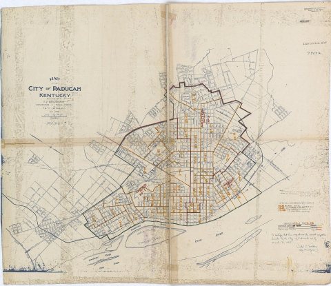 1950 Census Enumeration District Maps - Kentucky (KY) - McCracken County - Paducah - ED 73-1 to 48