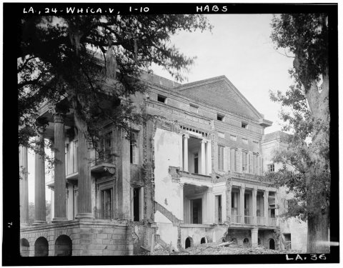 Historic American Buildings Survey Richard Koch, Photographer September, 1936 VIEW OF REAR - LOOKING NORTH - Belle Grov…