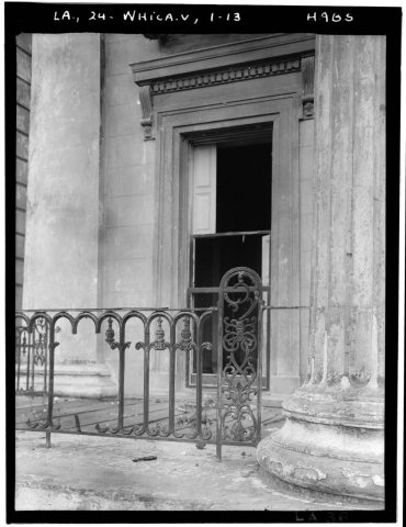 Historic American Buildings Survey Richard Koch, Photographer September, 1936 IRONWORK ON FRONT GALLERY - Belle Grove, …
