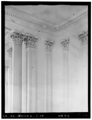 Historic American Buildings Survey Richard Koch, Photographer September, 1936 COLUMNS AND PILASTERS IN DRAWING ROOM - B…