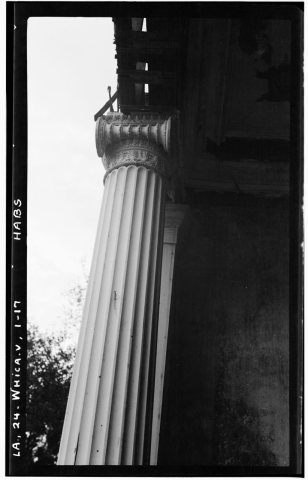 Historic American Buildings Survey Thomas T. Waterman, Photographer December 1936 DETAIL OF COLUMN AND PILASTER AT STAI…