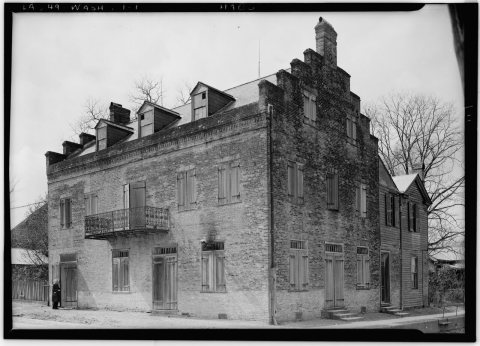 Historic American Buildings Survey Lester Jones, Photographer February 27, 1940 VIEW FROM NORTHEAST - Schmit Hotel, Was…