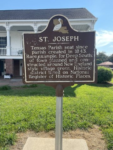 St. Joseph, Louisiana Historic Marker