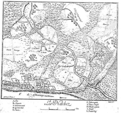 Natchez settlement map