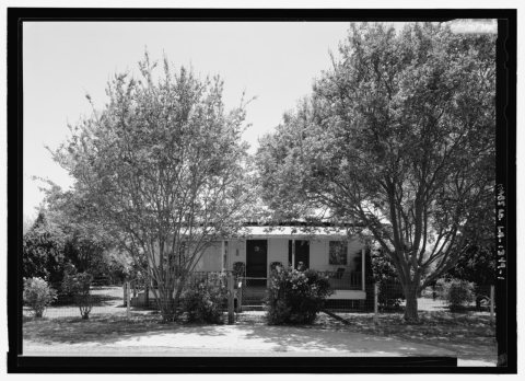 ELEVATION VIEW OF NORTH FACADE - Lair LaCour House, 2694 Louisiana State Highway 484, Natchez, Natchitoches Parish, LA