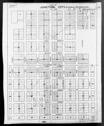1940 Census Enumeration District Maps - Louisiana (LA) - Union Parish - Junction City - ED 56-18