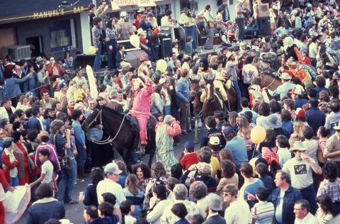 Parade at Cajun Mardi Gras festival 1989