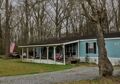 A rural home near Brusly, Louisiana, near the Mississippi River south of the capital city of Baton Rouge