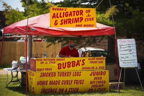 Sunflower Trail and Festival, Gilliam, LA 2011 - Bubba's Alligator & Shrimp