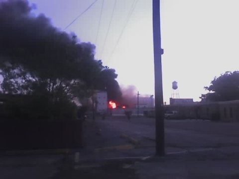 Kaplan Liberty Rice Mill Fire 4-11-2007 Pic 3