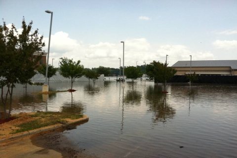 Flooding in Vidalia, La on May 13 2011