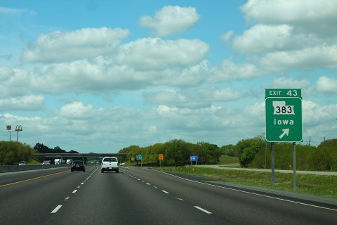 I-10 West - Exit 43 - LA383