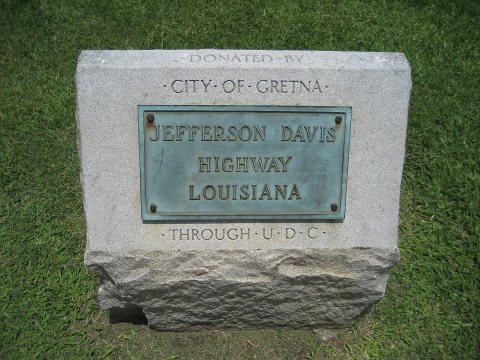 GretnaStoneJeffDavisHwyMarker