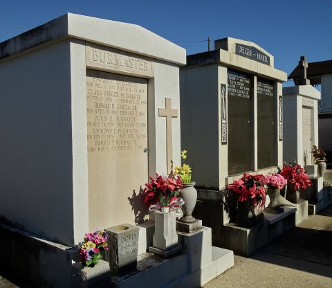 Opened in 1858 and originally a firefighters' burial ground, the Hook and Ladder Cemetery is one of south Louisiana's n…