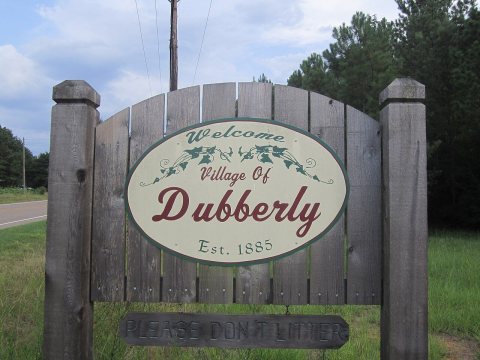 Dubberly, LA, welcome sign IMG 0367