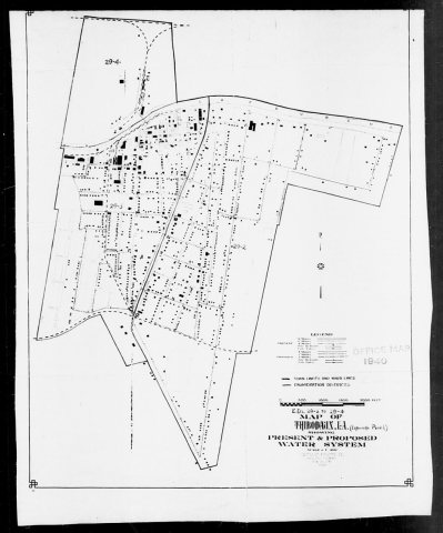 1940 Census Enumeration District Maps - Louisiana (LA) - Lafourche Parish - Thibodaux - ED 29-2, ED 29-3, ED 29-4