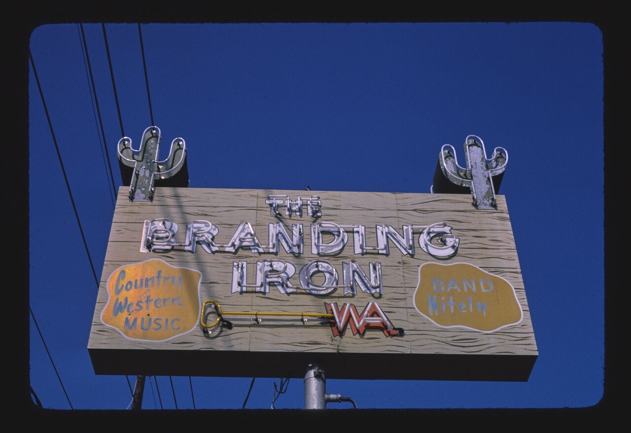 The Branding Iron sign