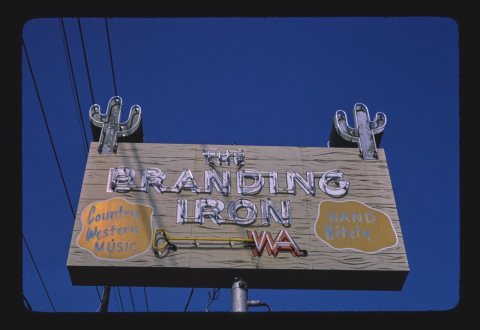 The Branding Iron sign