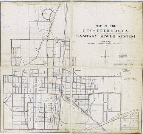 1950 Census Enumeration District Maps - Louisiana (LA) - Beauregard Parish - De Ridder - ED 6-6 to 10