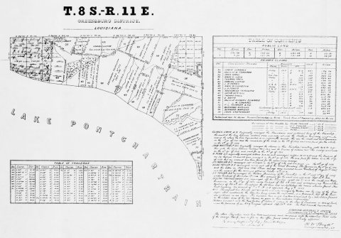 522.01462 OFFICIAL PLAT MAP 1852 ORIGINAL PLAT OF T 08S, R 11E, GRE