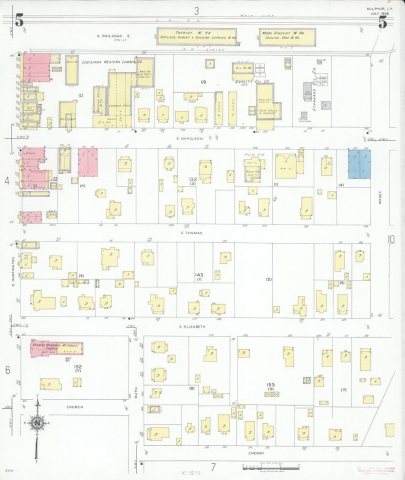 Sanborn Fire Insurance Map from Sulphur, Calcasieu Parish, Louisiana, 1946, Plate 0005